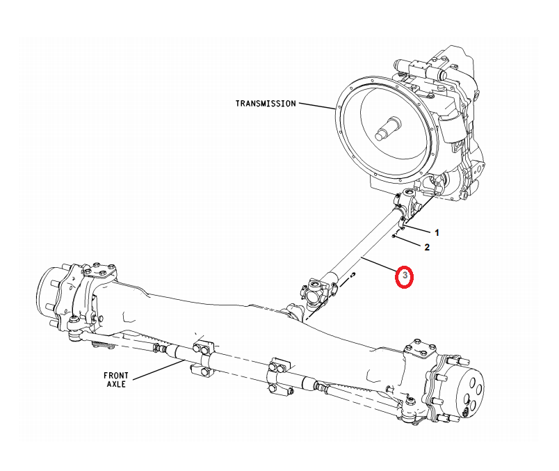 ПЕРЕДНИЙ ПРИВОДНОЙ ВАЛ CAT 428D 432D 442D