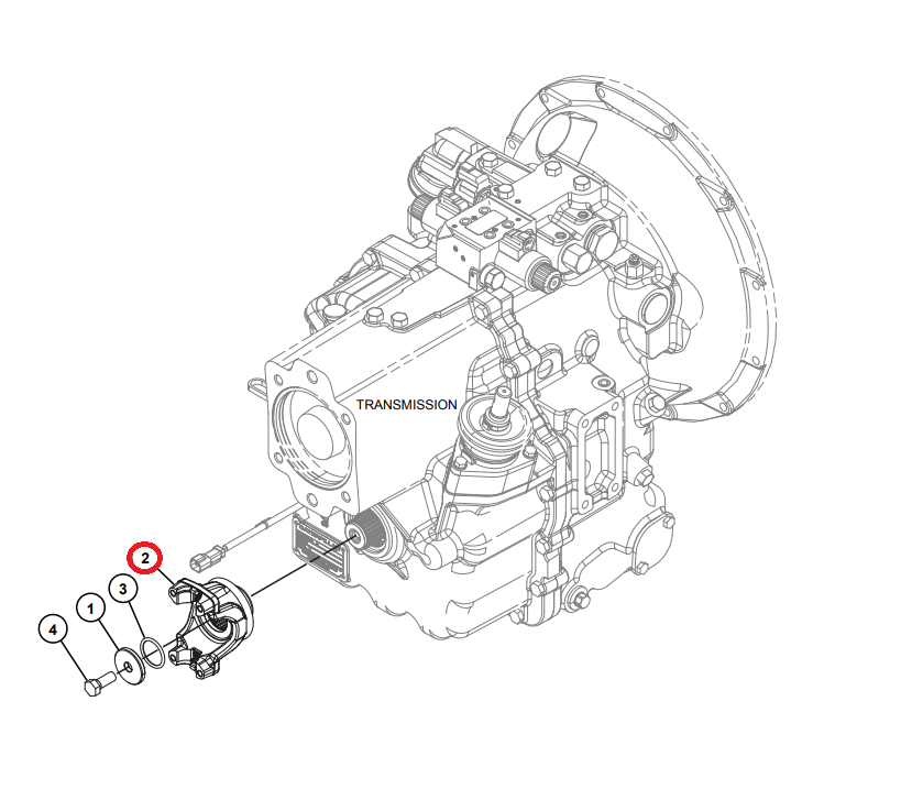 ФЛАНЕЦ КОРОБКИ ПЕРЕДАЧ CAT 428C 428E 428F