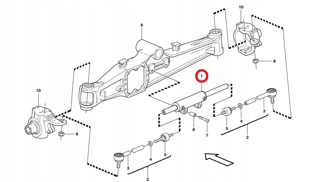 КОМПЛЕКТ УПЛОТНЕНИЙ ОСИ ПОВОРОТА VOLVO BL60 BL61 BL70 BL71