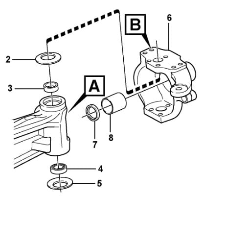 ПОДШИПНИК КРОССОВЕРА КОМПЛЕКТ 2 ШТ. VOLVO BL71 TEREX CARRARO