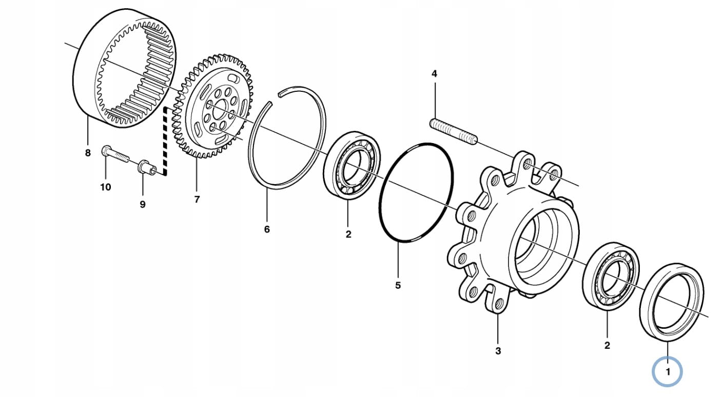 УПЛОТНИТЕЛЬ СТУПИЦЫ VOLVO BL70 71 CORTECO