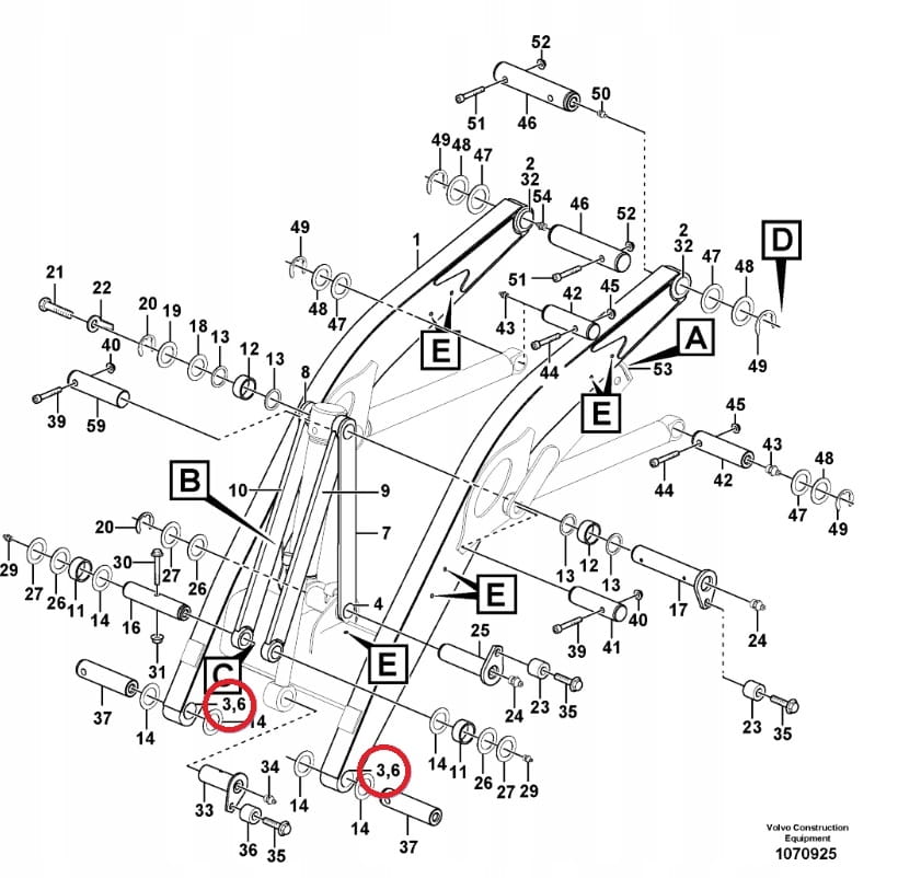 Втулка переднего рычага VOLVO BL71 50x65x90