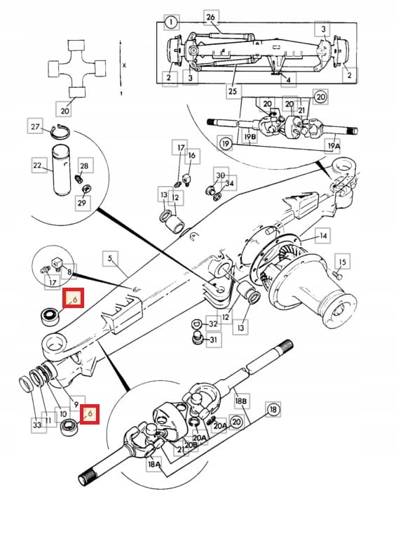 ПОДШИПНИК КРОССОВЕРА JCB 3CX 4CX ARP