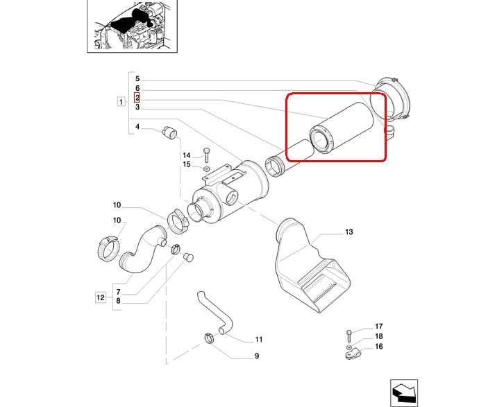 НАРУЖНЫЙ ВОЗДУШНЫЙ ФИЛЬТР NEW HOLLAND CASE STEYR 87704248-82034619