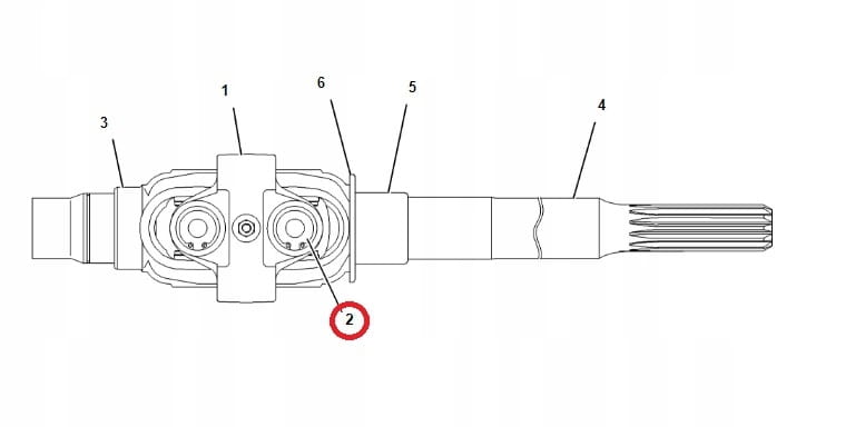 ПОЛУОСНЫЙ КРЕСТ CAT 428C 432D 442D OEM
