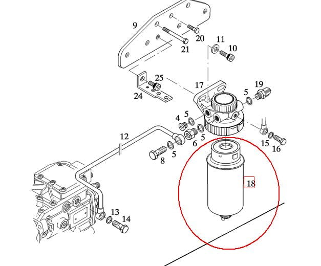 ФИЛЬТР ДЛЯ ПАЛИВЫ NEW HOLLAND CASE 47111566 - 162000080877 - 84269166