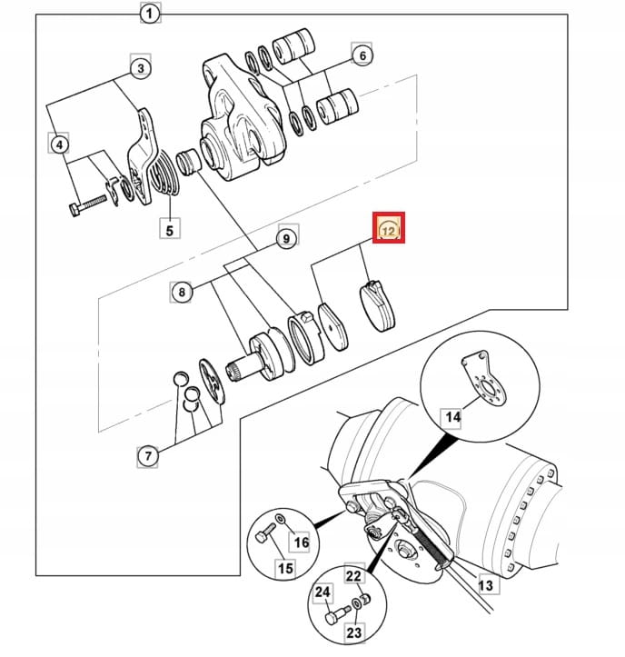 ТОРМОЗНЫЕ КОЛОДКИ JCB 3CX 4CX 15/920103 478/00849