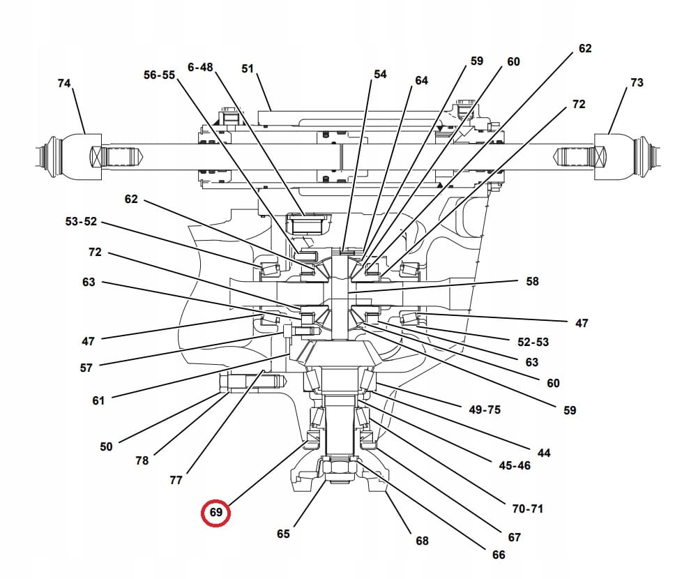 УПЛОТНИТЕЛЬ ДЛЯ АТАКУЮЩЕГО РОЛИКА CAT 428 C D OEM