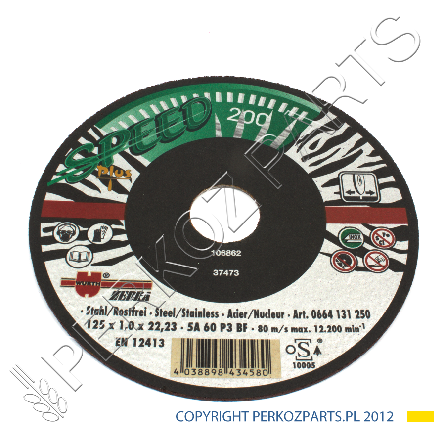 Режущий диск ZEBRA A2.125X1