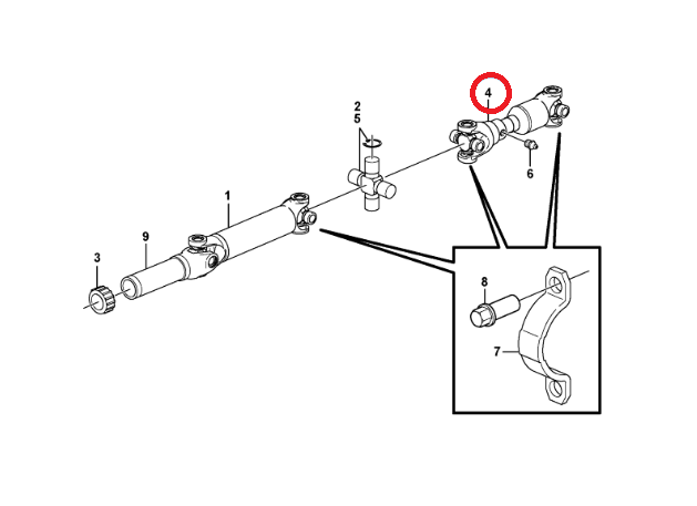 ЗАДНИЙ ПРИВОДНОЙ ВАЛ VOLVO BL71 BL61