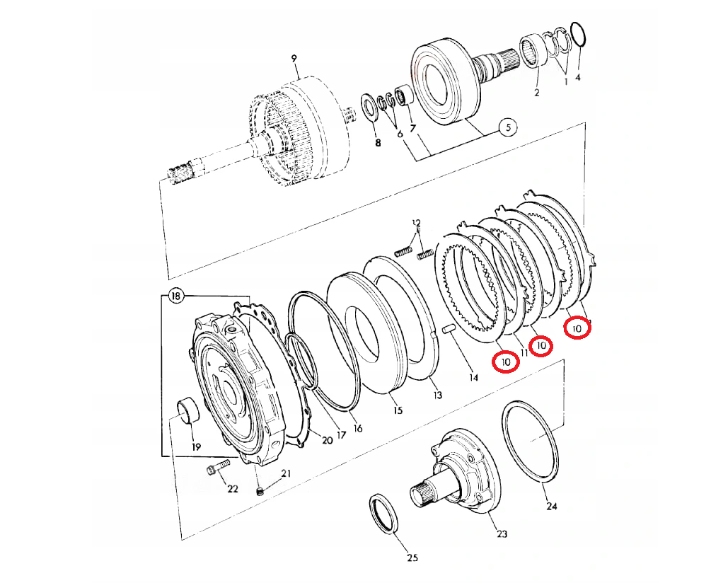 ДИСК СЦЕПЛЕНИЯ JCB БОЛЬШОЙ 3CX-2 / 3CX-4 04/500206