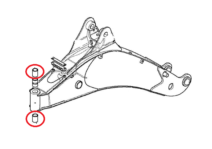 ЗАДНЯЯ ВТУЛКА РЫЧАГА KOMATSU WB93 WB97 37B094B005
