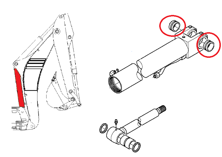 ВТУЛКА ЦИЛИНДРА BOOM KOMATSU WB93 WB97 7077660740