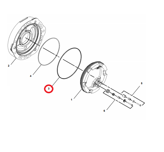 БОЛЬШОЙ КОТ TH360 330 ТОРМОЗНОЙ ПОРШЕНЬ ORING 1744657