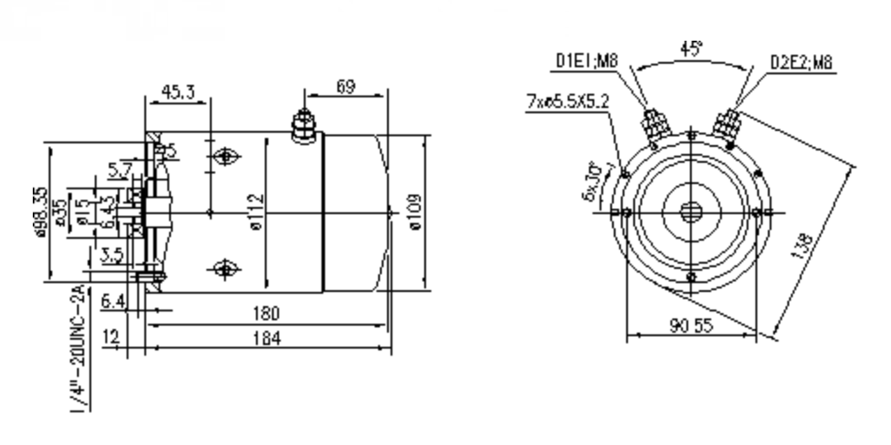 ДВИГАТЕЛЬ ИСКРА 24V 2.10 KW AMJ5690 IM0008 11.212.169