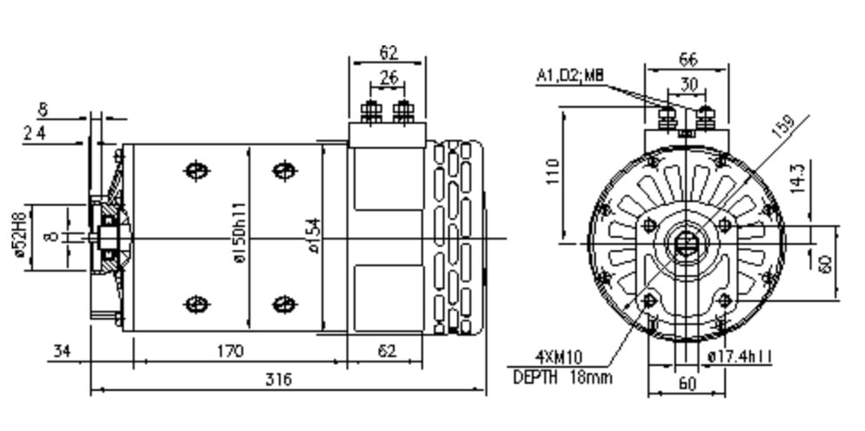 ДВИГАТЕЛЬ SPARK 24V 3KW 11.212.301 AMP4540
