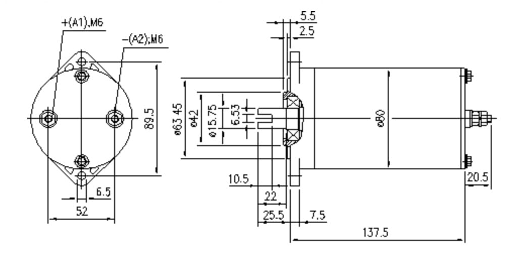 ДВИГАТЕЛЬ ИСКРА 12V 0.8 KW 11.212.147 AME1605