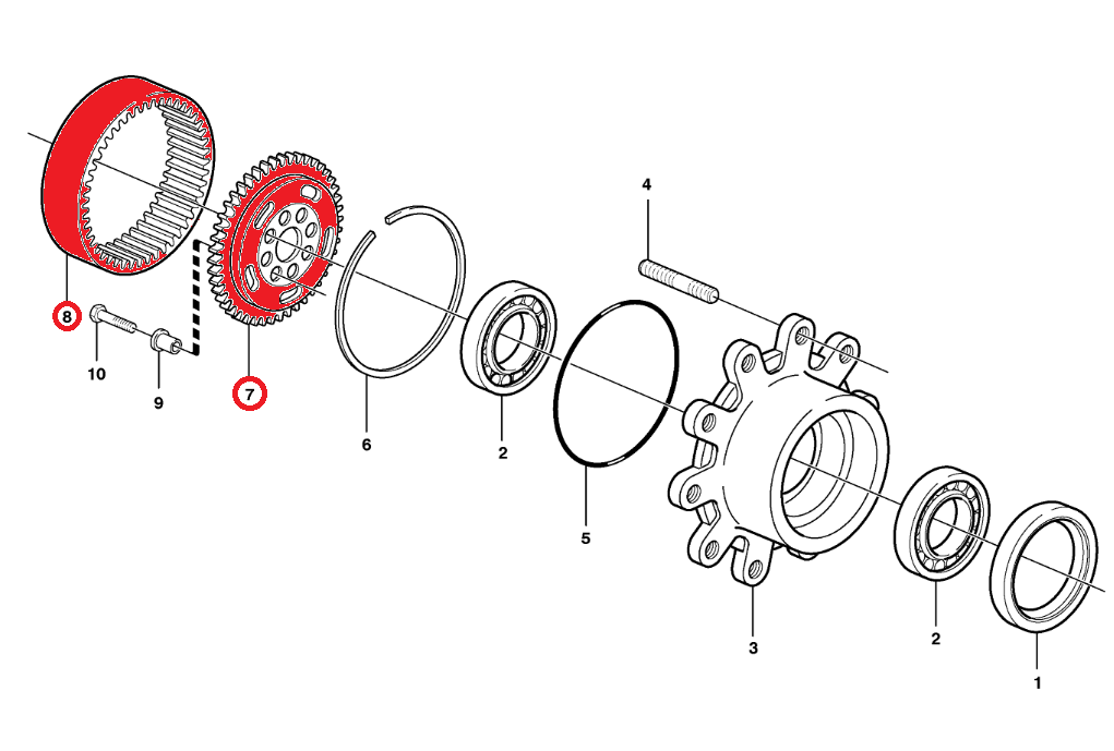 ВЕНОК SATELIT + ЗВЕЗДОЧКА FERMEC TEREX 6194925M1