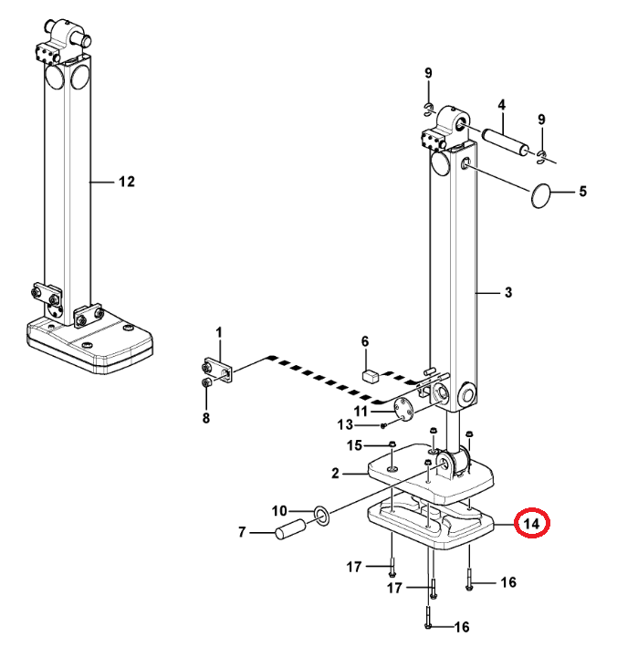 РЕЗИНОВЫЕ ОПОРЫ ДЛЯ НОГ VOLVO BL71B BL61B OEM
