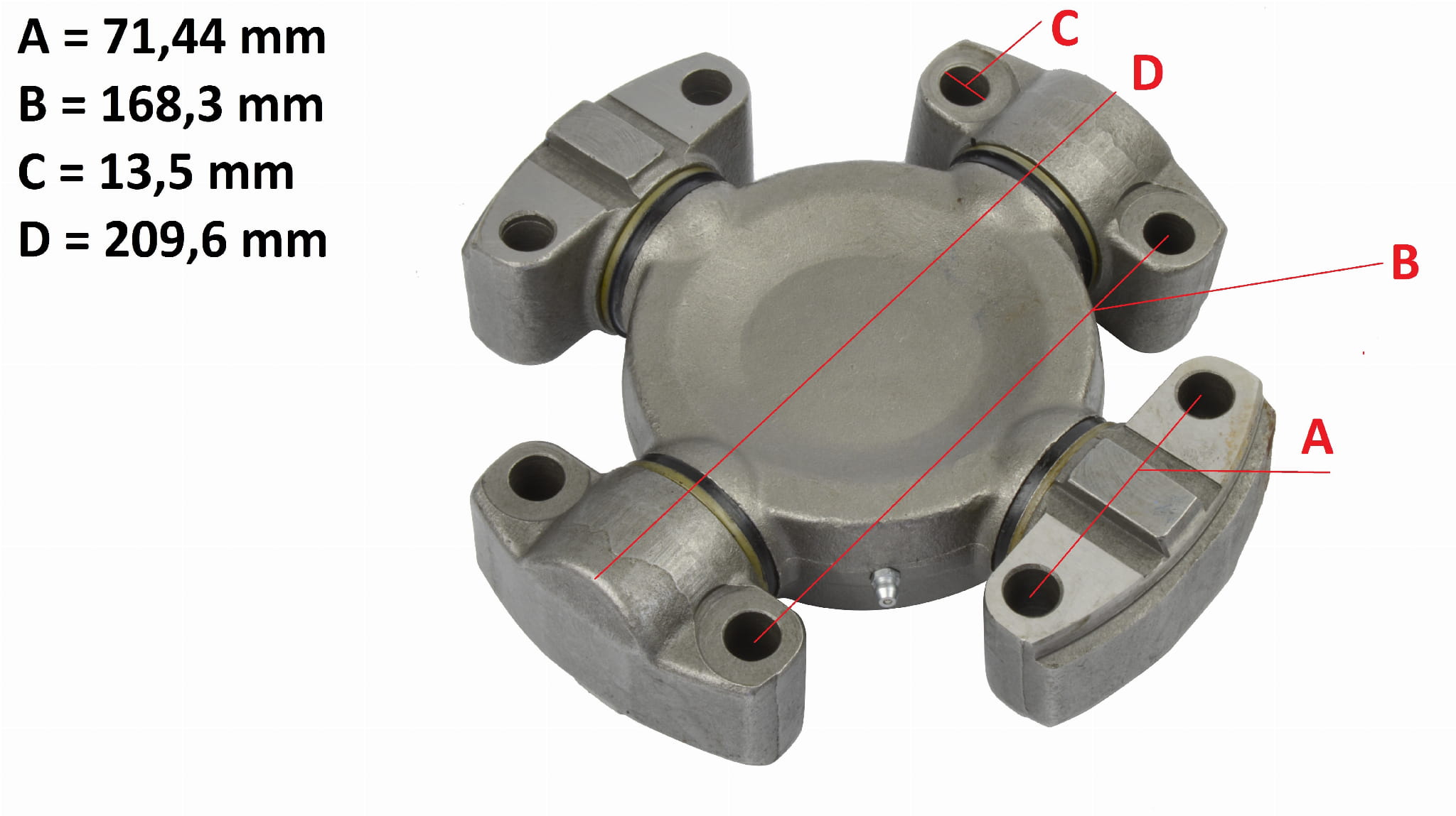 КРЕСТОВИНА ПРИВОДНОГО ВАЛА CAT 824G 980G 980H 8W9912