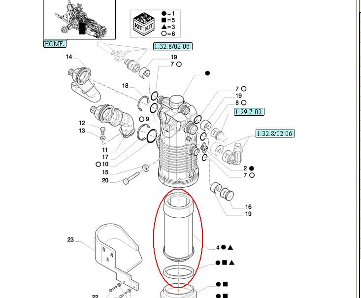 ФИЛЬТР ГИДРАВЛИКИ (КАРТРИДЖ) NEW HOLLAND CASE STEYR 87708150-47617638