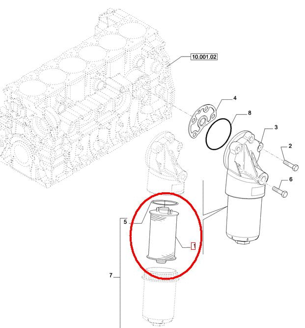 ФИЛЬТР SILNIKA NEW HOLLAND CASE 2996570 - 504179764 - 84565867