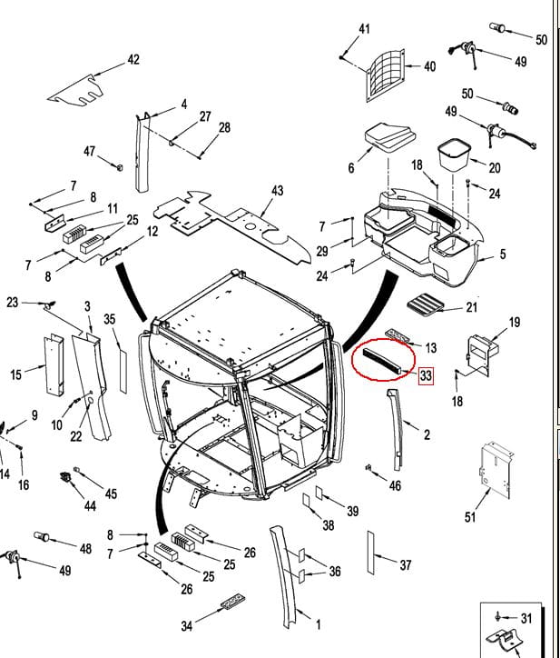 ФИЛЬТР ДЛЯ КАБИНКИ NEW HOLLAND CASE 87408613 - 84477263