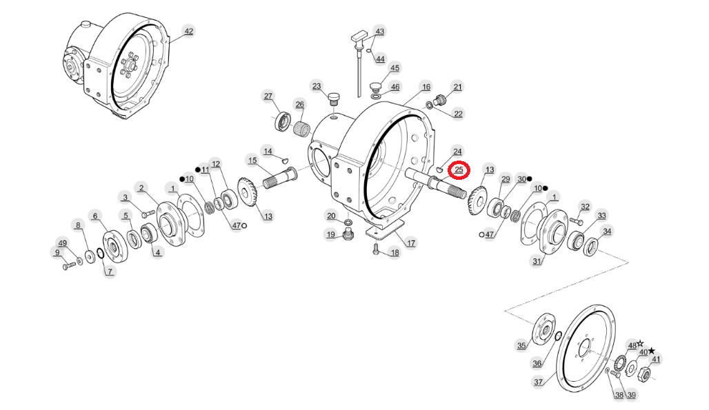 ВАЛ ШЕСТЕРНИ УГЛА ДЛИННЫЙ MANITOU MLB MT MLT ОРИГИНАЛ
