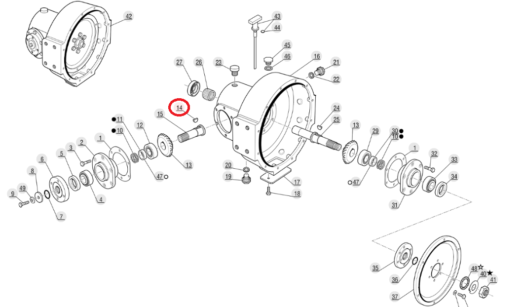 КЛИН УГЛОВОЙ КОРОБКИ MANITOU 550608 MT ML MLT ОРИГИНАЛ