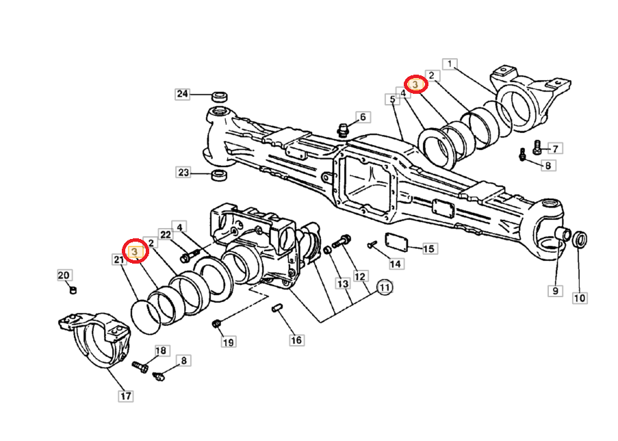 ВТУЛКА ПОДВЕСКИ ПЕРЕДНИЙ МОСТ 101565 CARRARO