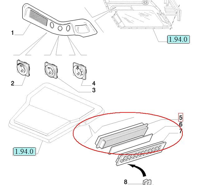ФИЛЬТР ДЛЯ КАБИНКИ NEW HOLLAND CASE 87385322 - 82014824 - 82034660