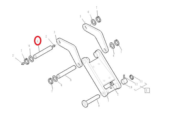 ШТИФТ ЗАДНЕГО КОВША CASE NH 85815517