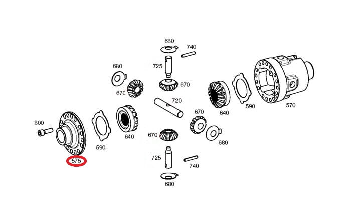 КОРПУС ДИФФЕРЕНЦИАЛА ZF 4461373050 40011950