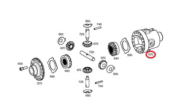 КОРПУС ДИФФЕРЕНЦИАЛА МОСТ ZF 4482330006
