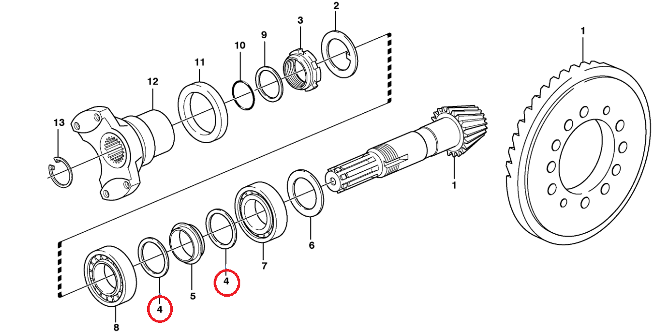 ШАЙБА ДЛЯ АТАКУЮЩЕГО РОЛИКА CARRARO 125829