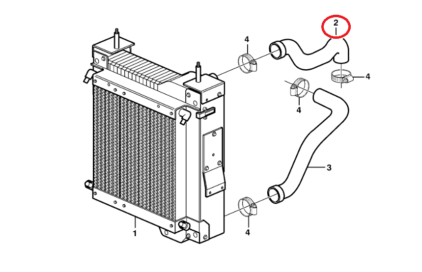 ВЕРХНИЙ ШЛАНГ РАДИАТОРА VOLVO BL 60 61 70 71 11881130