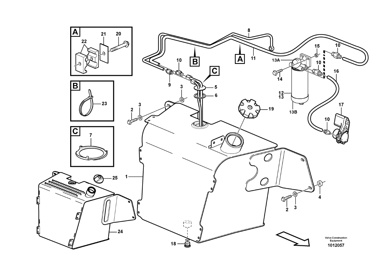 ПОПЛАВКОВЫЙ ДАТЧИК УРОВНЯ ТОПЛИВА VOLVO BL71 11881914