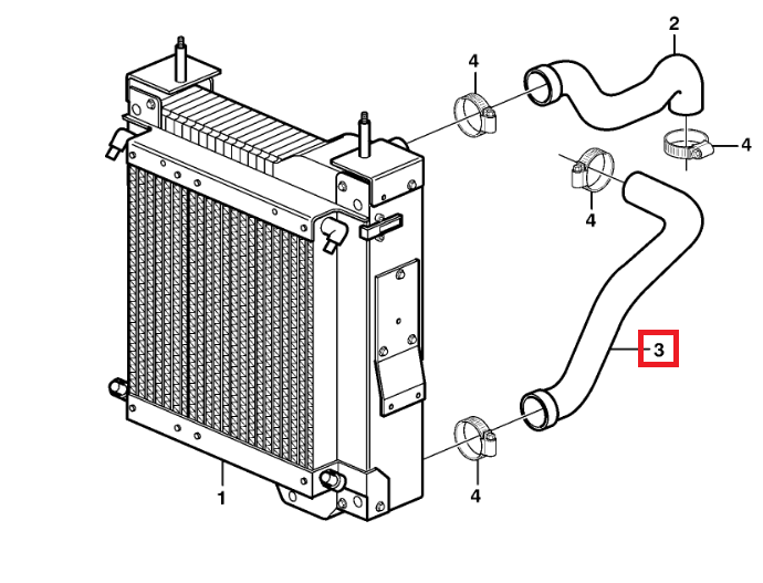ШЛАНГ РАДИАТОРА VOLVO BL60 61 70 71 11888695