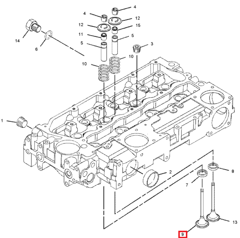 Всасывающий клапан CAT 3054 3054C 3054E C4.4 2255495