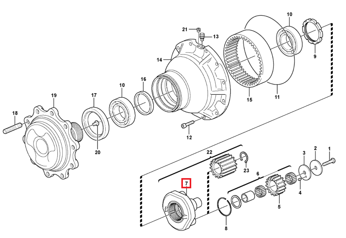 КОРЗИНА САТЕЛЛИТОВ VOLVO BL60 70 71 148483