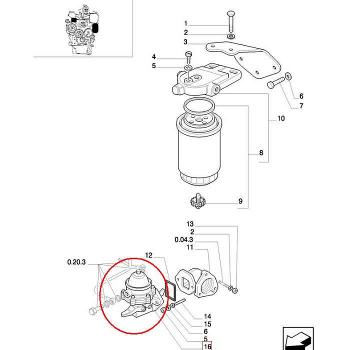 Помпа для соуса NEW HOLLAND CASE 4757882 - 504090936