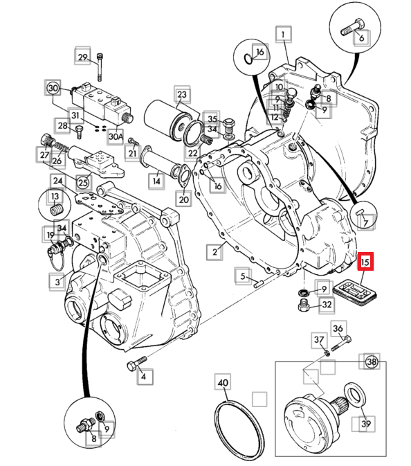 РЕЗИНОВАЯ КРЫШКА МАХОВИКА JCB 445/13703