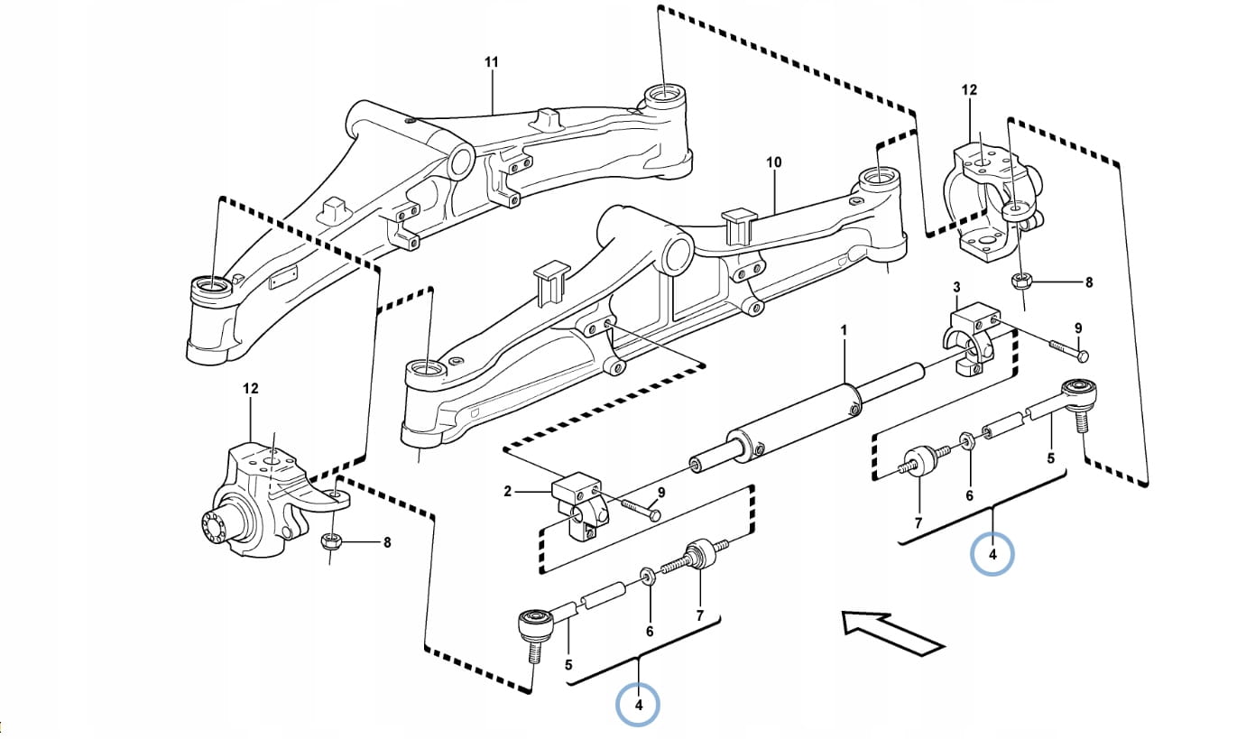 РУЛЕВАЯ ТЯГА В СБОРЕ VOLVO BL60 BL61 BL61B