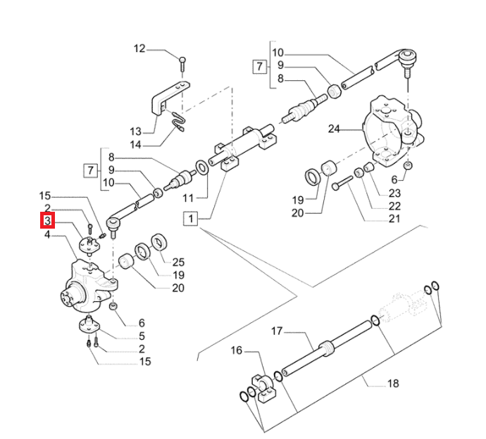 ВЕРХНИЙ ПОВОРОТНЫЙ ПАЛЕЦ CARRARO CA130631