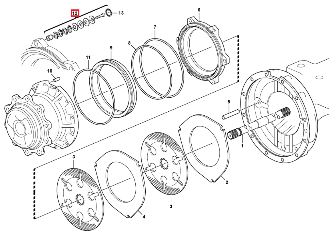 НАБОР ДЛЯ РЕГУЛИРОВКИ ТОРМОЗНОГО ДИСКА CARRARO CA149241