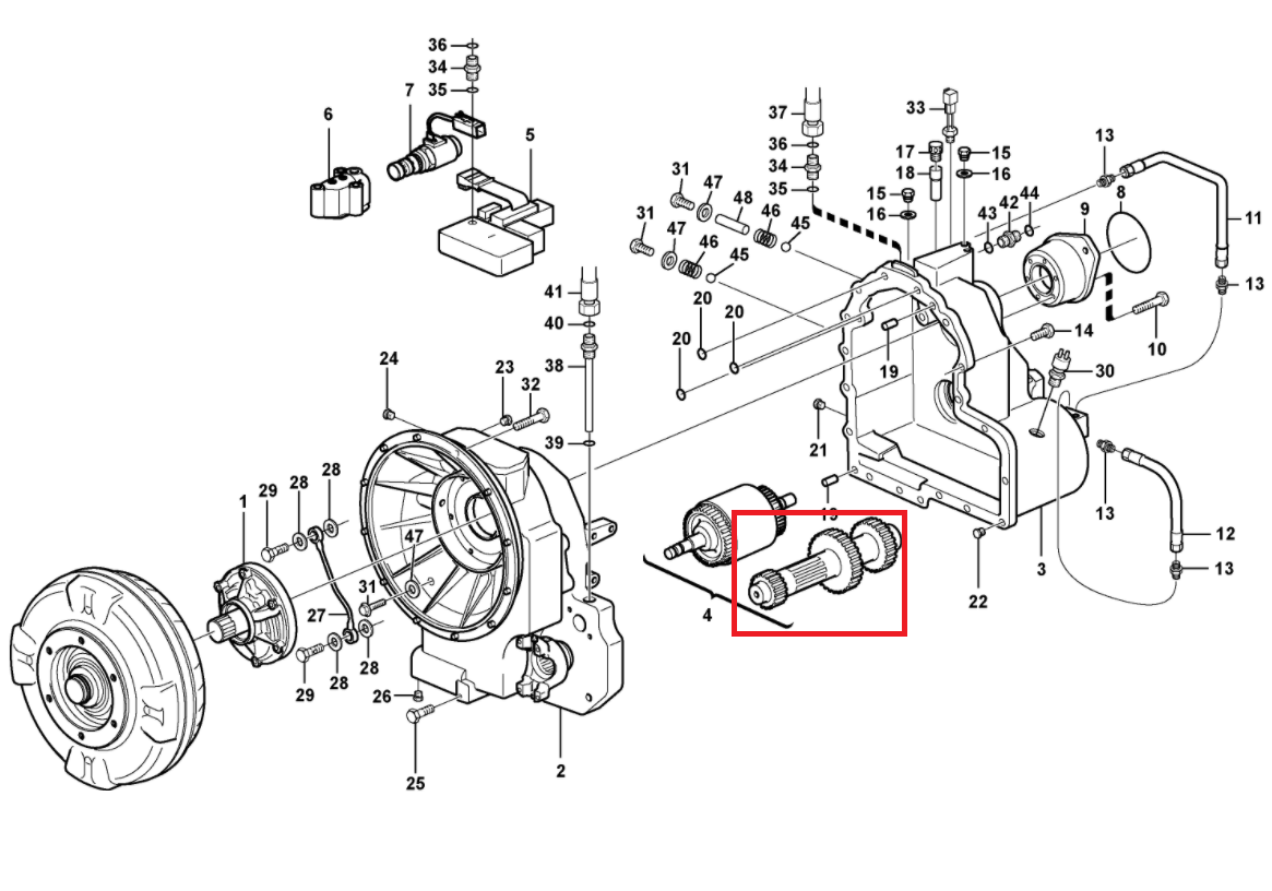 ВАЛ КОРОБКИ ПЕРЕДАЧ VOLVO BL60 61 70 71 11709105