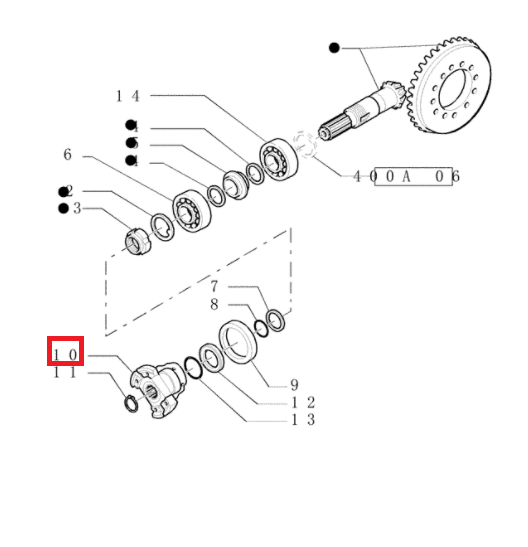 ФЛАНЕЦ ПЕРЕДНЕГО МОСТА CARRARO CA0137959
