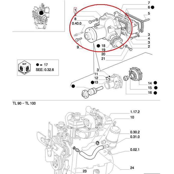 ВОДЯНОЙ НАСОС NEW HOLLAND CASE 5802705672-99454833