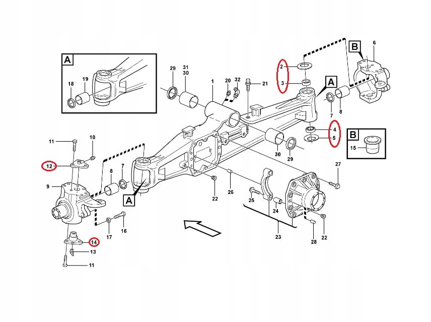 КОМПЛЕКТ ШТИФТОВ КРОССОВЕРА FIATALLIS CARRARO