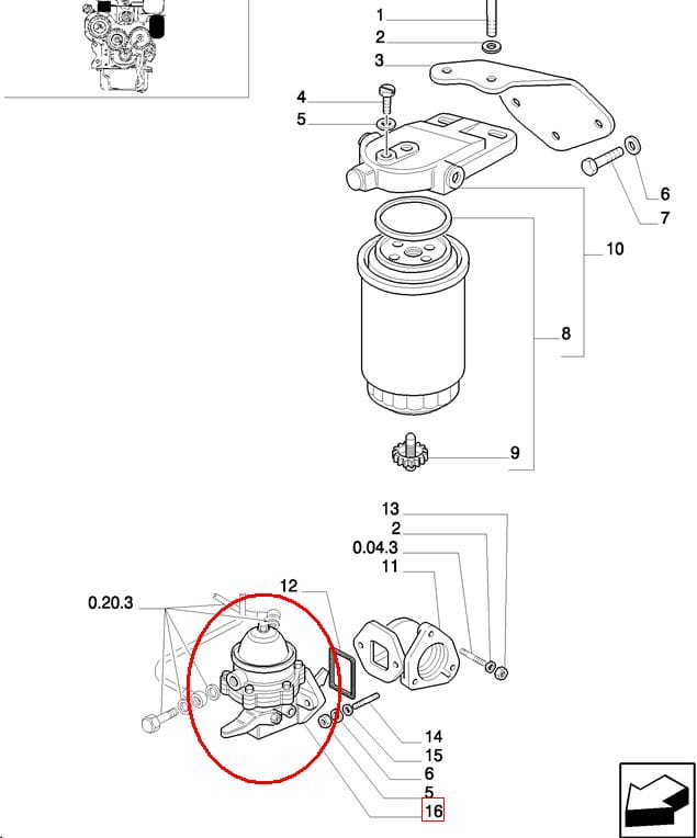 Помпа для соуса NEW HOLLAND CASE 4757883 - 504090935